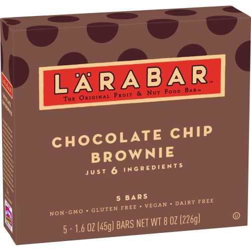 5 Ct Larabar Chocolate Chip Brownie Fruit & Nut Bars